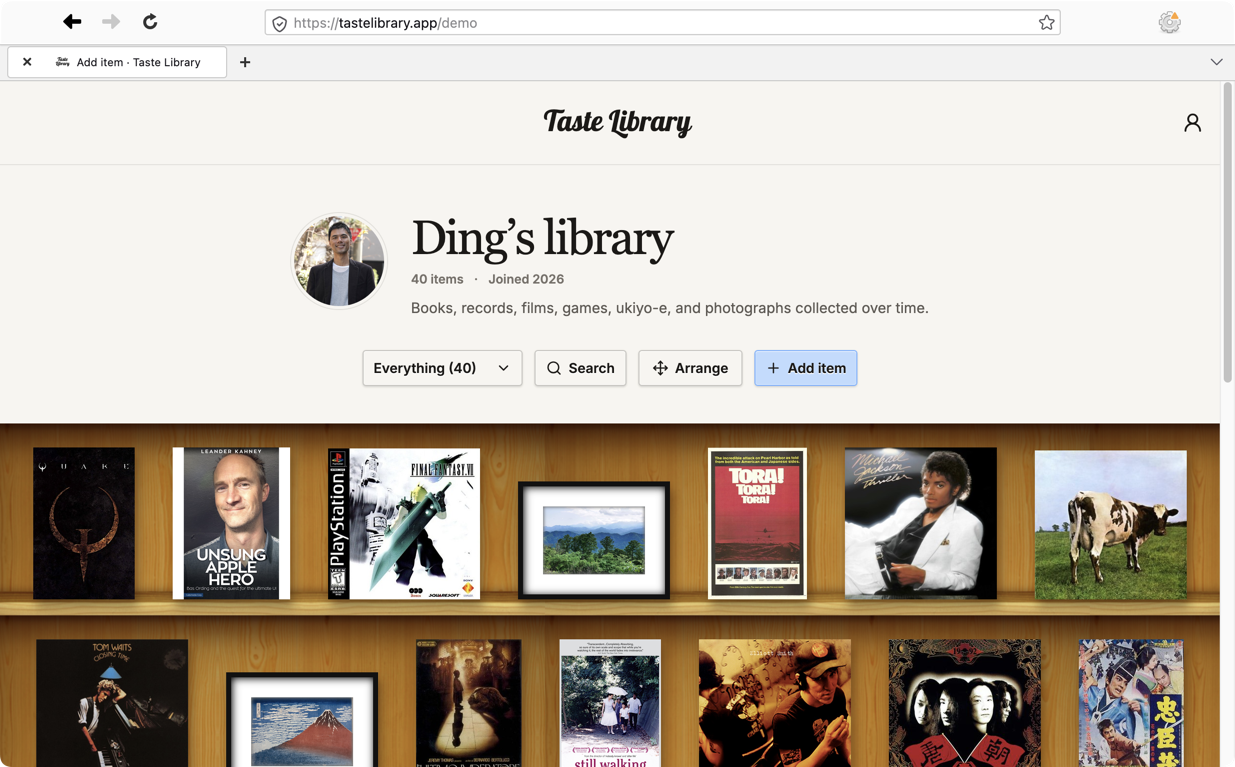 Taste Library